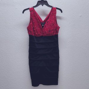 Enfocus Studio rose black dress
